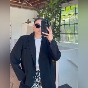 Shop Starlow Black Oversized Blazer